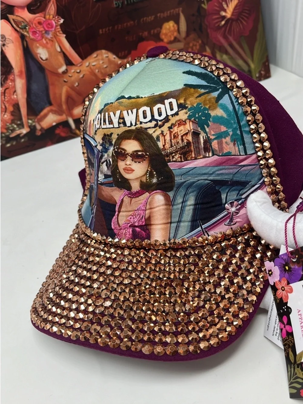 Hat Cap  with rhinestone NWT